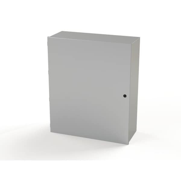 1/4 Turn Latch Electrical Enclosures, 36 in H, 12 in D, 30 in W, NEMA 1, Carbon Steel